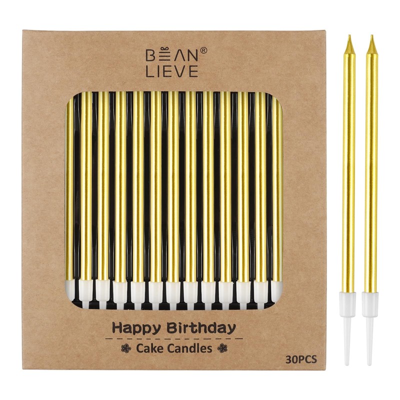 BEAN LIEVE 30-Count Gold 5.3 inches (length) x 0.2 (diameter),