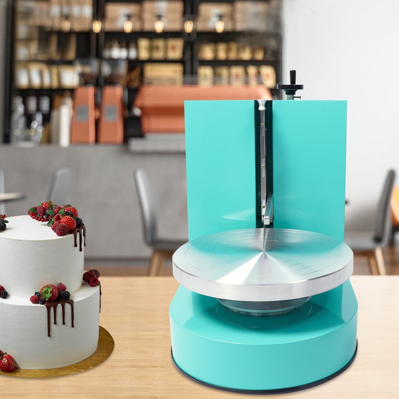 Birthday Cake Cream Smooth Coating Decoration Spreading Machine 60-320rpm Green gallery