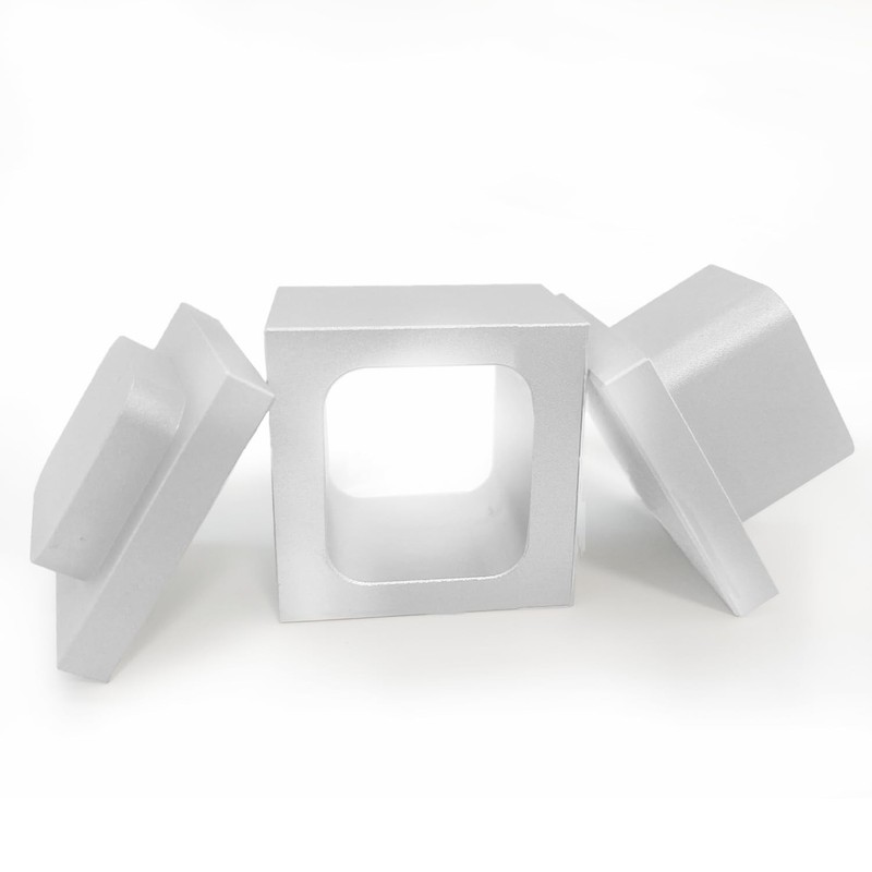 Silver 1.5×1.5 Inch PrePress Mold Food Grade Anodized 6061 Aluminum Mould