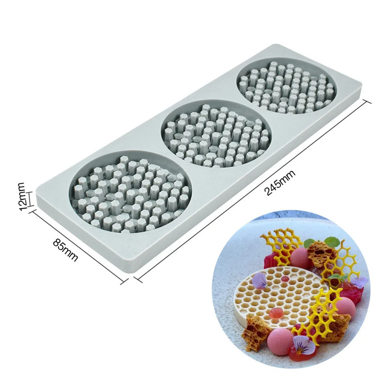 New Various Leaves Geometric Flower Silicone Cake Lace Mold Cake Decorating Tool gallery