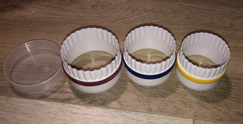 Biscuit Cutter 3 Pack Easy Grip Ring Reversible For Fluted & Smooth Cutting