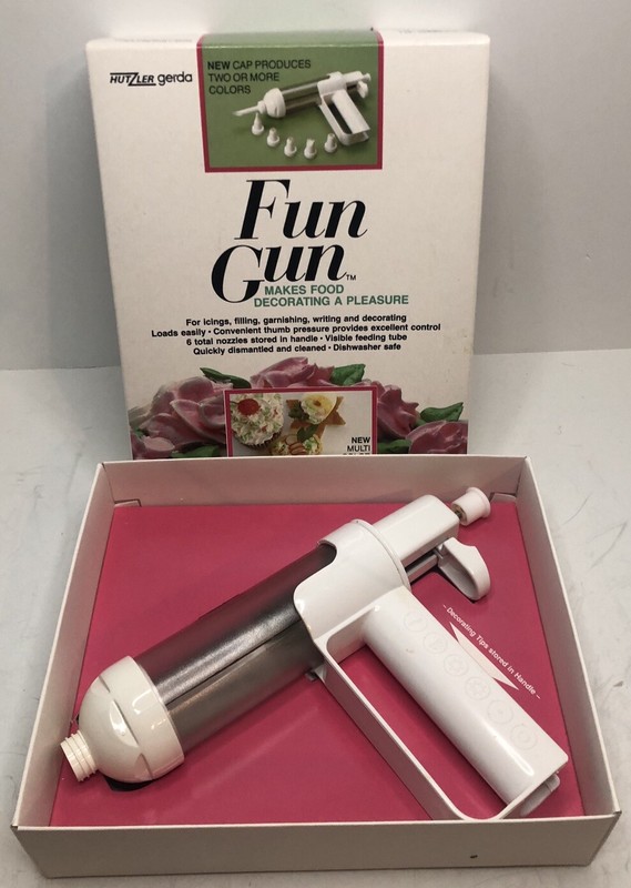 Hutzler Gerda "Fun Gun" For Food Cake Decorating Made Easy Icing Nozzles gallery
