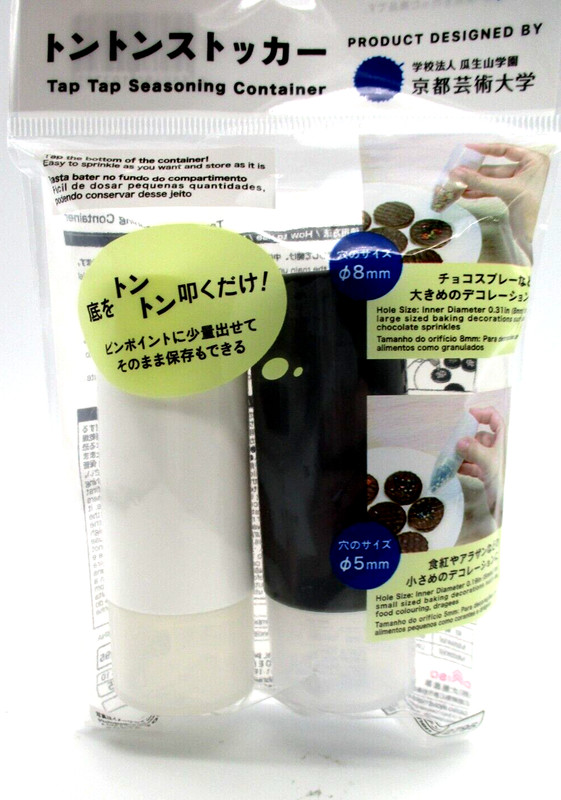 DAISO JAPAN Tap Tap seasoning Container 2pcs hole size 8mm 5mm