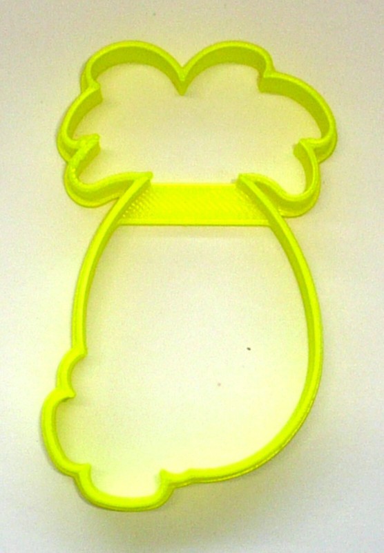 PINEAPPLE WITH FLOWER OUTLINE TROPICAL FRUIT SUMMER COOKIE CUTTER USA PR3765