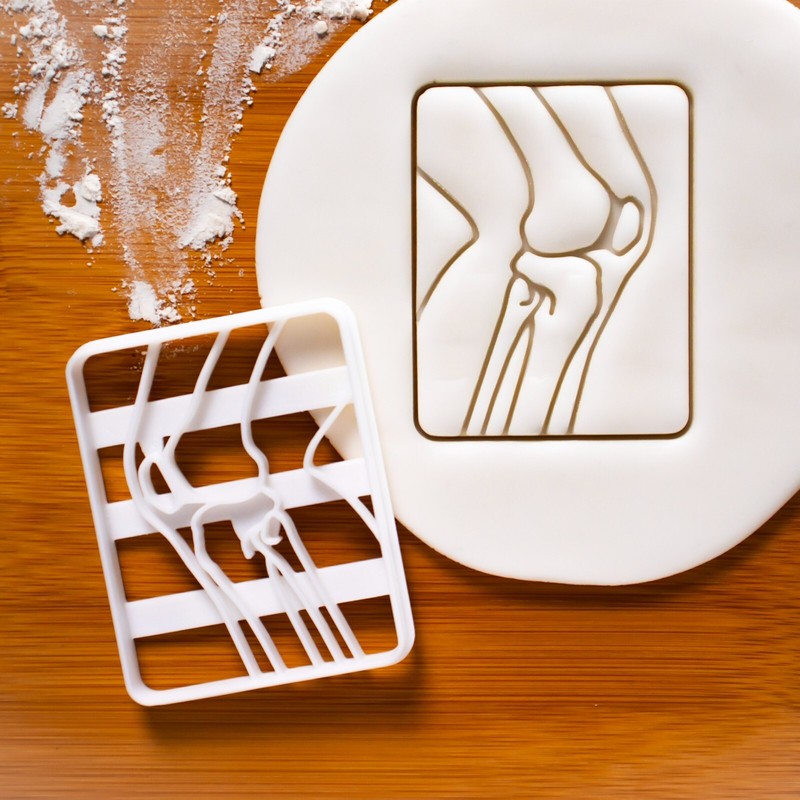 Knee & Foot Bone X-Ray Cookie Cutters Set -Radiology orthopedic anatomy get well gallery