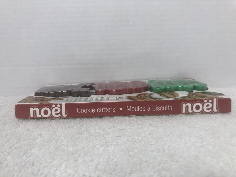 Joie Noel Christmas Cookie Biscuit Cutters Elf Reindeer Santa Clause 3pc mcx gallery
