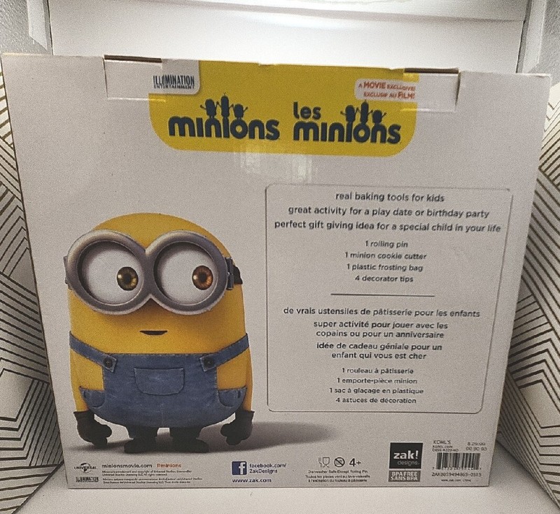 Tiny Chef Baking Set Minions Let's Make Cookies 7 Pc Kit Brand New Ages 4+ gallery