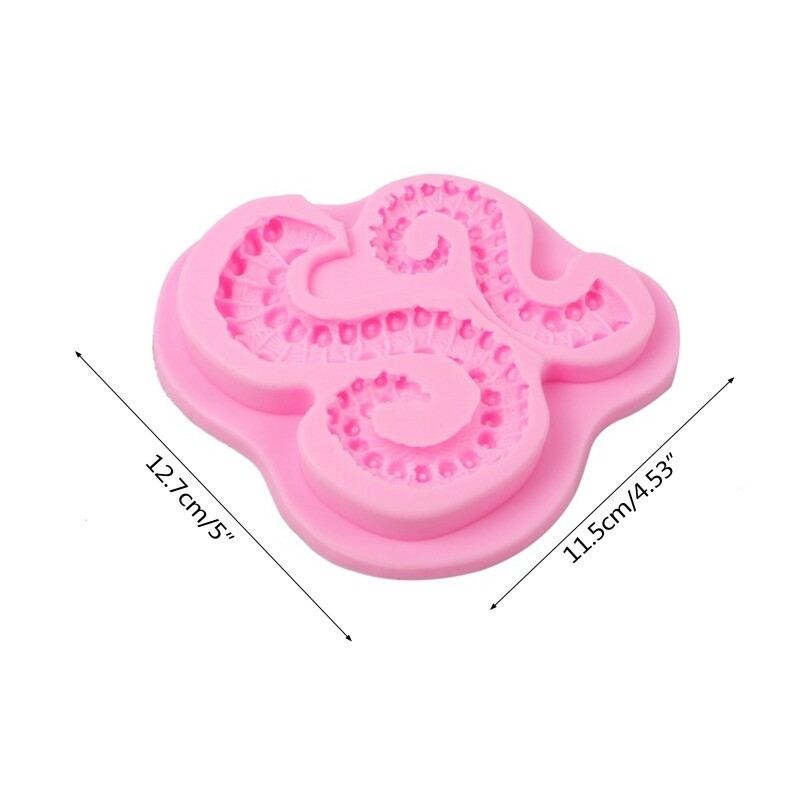 Small Octopus Tentacles Silicone Mold Cake Decorating Tools Easy to Release gallery