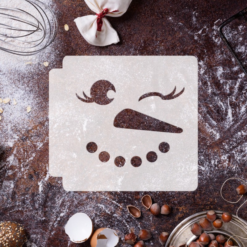 Christmas – Lady Snowman Face 783-C523 Stencil