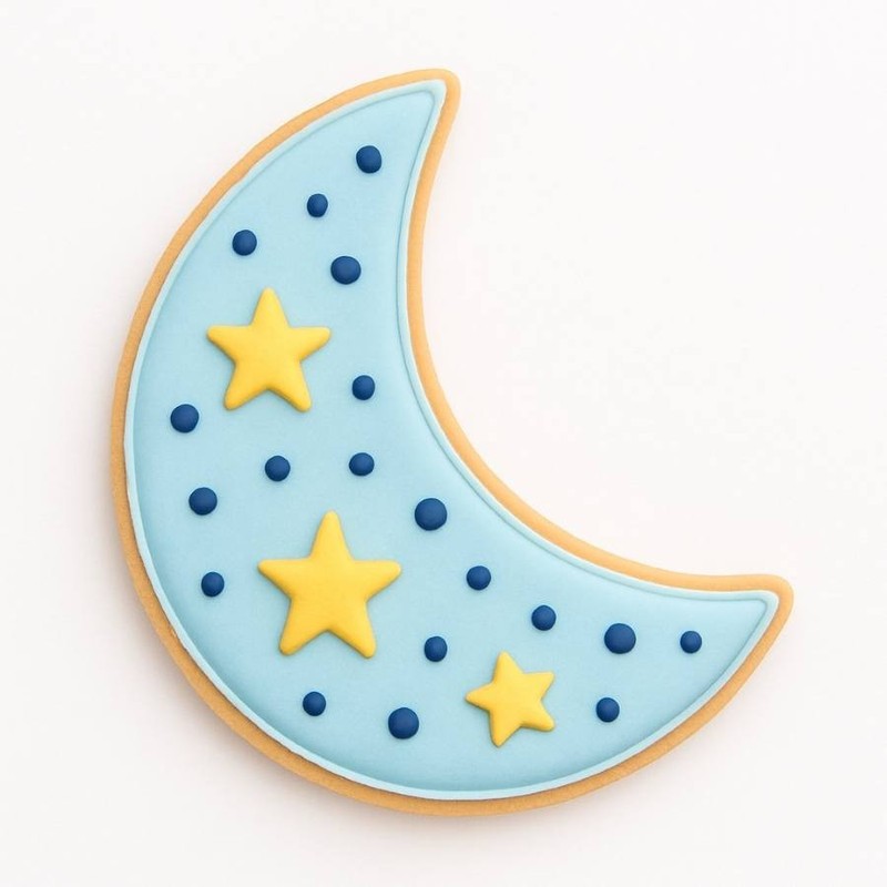 Folk Crescent Moon Cookie Cutter 3'' Metal gallery