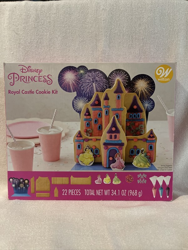 WILTON Disney Princess Royal Castle Cookie Kit SEALED