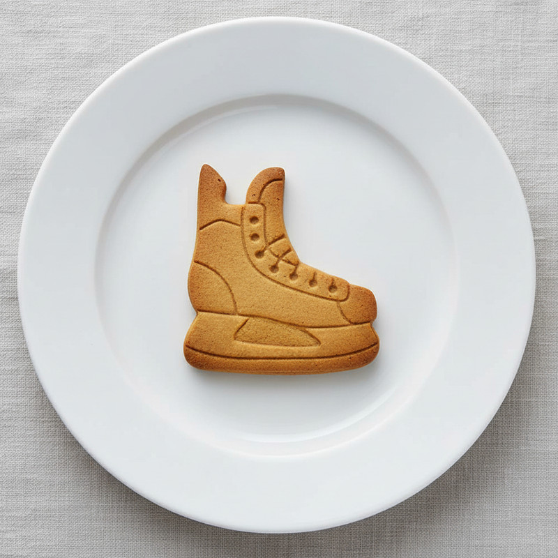 Set of 2 Ice Hockey Cookie Cutters - Skate Helmet sports game tournament league gallery