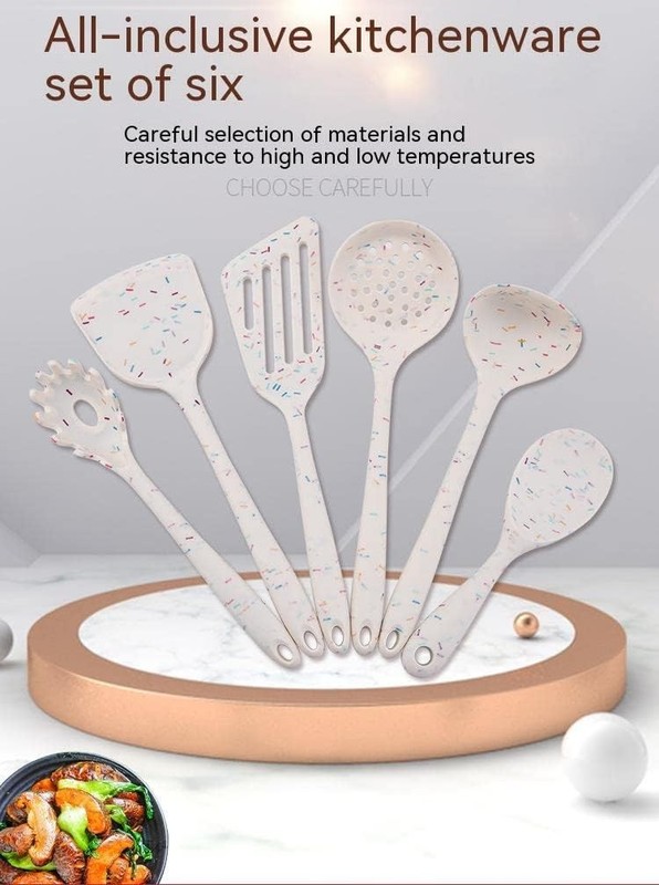 6 Pcs Silicone Kitchen Utensils Set, Silicone Cooking Utensils, Heat gallery