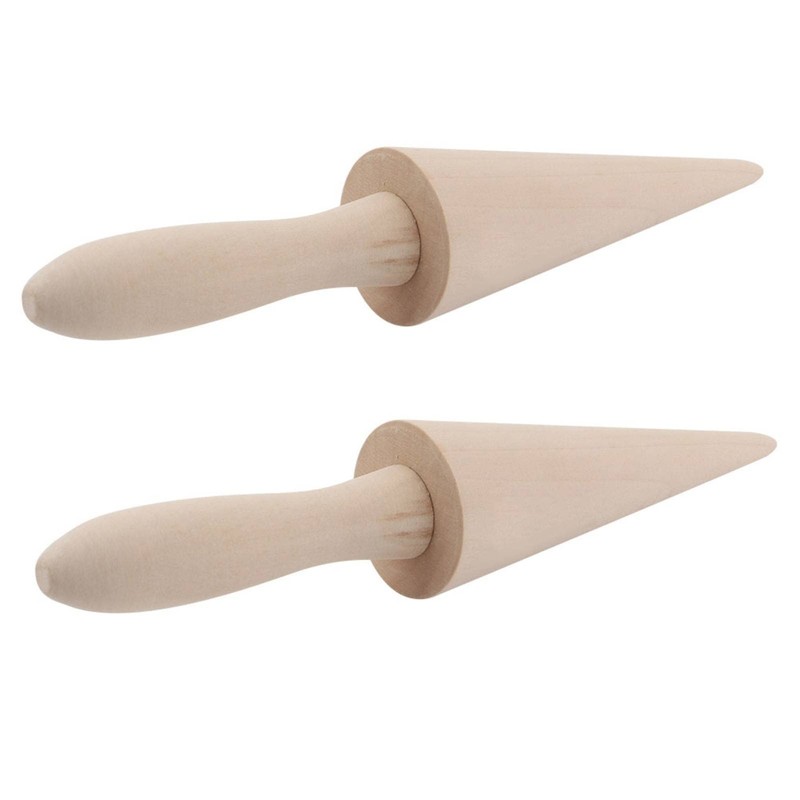 2PCS Pizzelle Roller Ice Cream Cone Mold Cone Roller for DIY Pastry Dessert C... gallery