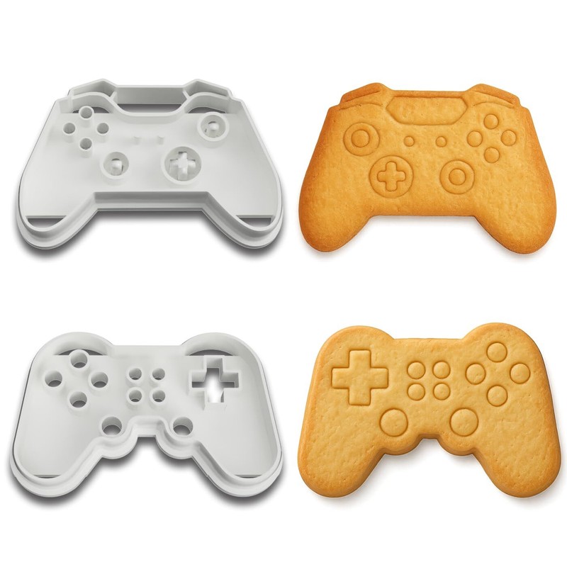 Video Game Controller Cookie Cutter Combo – 2 Styles, 4.25″ Width