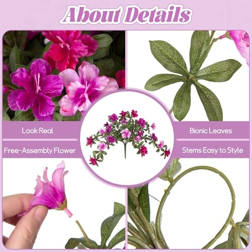 Artificial Hanging Flowers for Outdoors X-purple-red Pink Lotus With Basket gallery