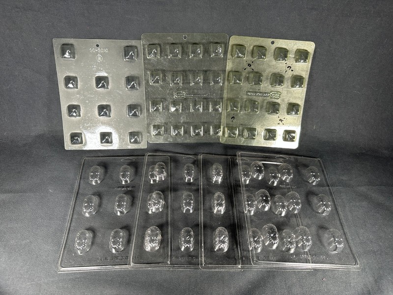 Candy Chocolate Molds Square x7