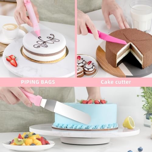 Cake Decorating Kit: Decorating Supplies Tools Kit 138 PCS Pink (138 PCS) gallery