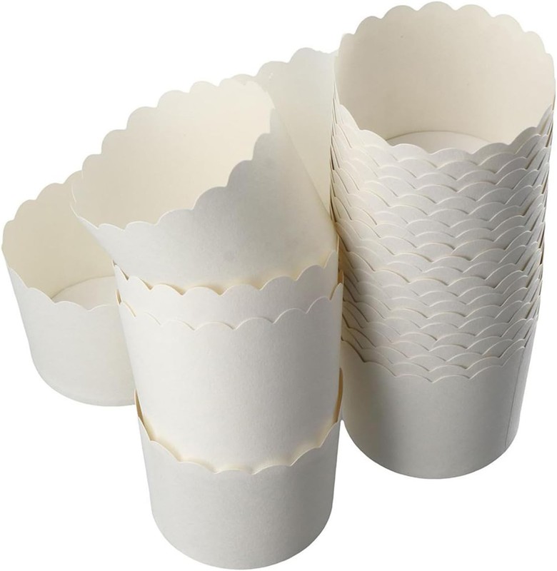 50 Pcs Paper Baking Cup, Lar Oil Proof Cake Cup, Baking Cup Paper Cup