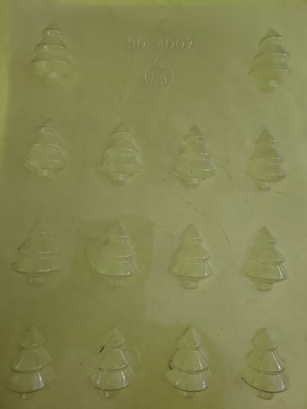 Candy Or Fondant Molds Lot Of 11 Christmas Themed Molds. Used