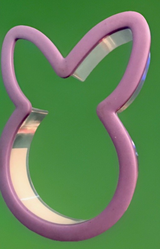 Easter or Spring Celebrations Gripper Cutter Purple Bunny Head Cookie Cutter gallery