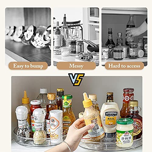 2-Pack Lazy Susan Cabinet Organizer, Plastic 10.5 Inch / 1 Tier / 2 Pack gallery