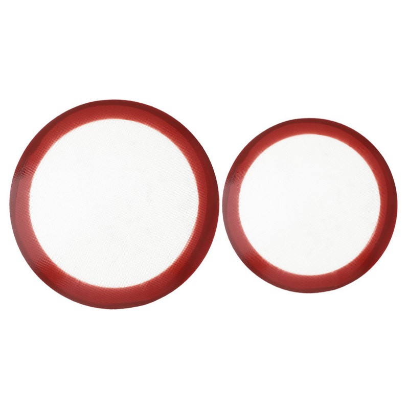 2PCS Pizza Baking Sheet Pizza Baking Mat Non-stick Silicone Baking Liner Round