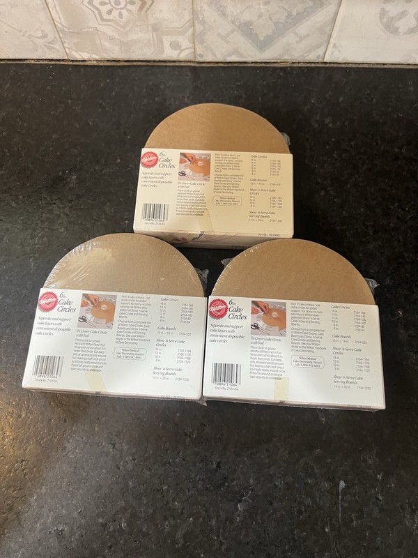 Set of 3 - Wilton 6-Inch Round Cake Boards, 10-Count New gallery