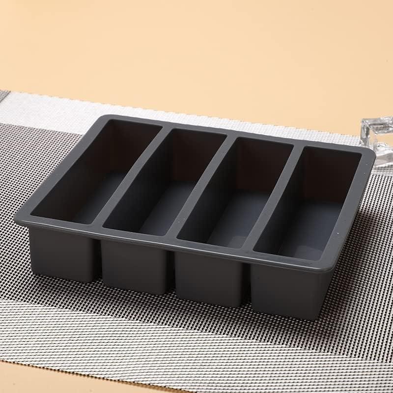 Silicone Butter Mold Tray with Lid, Rectangle Mold Tray for Butter, Pudding, Soa