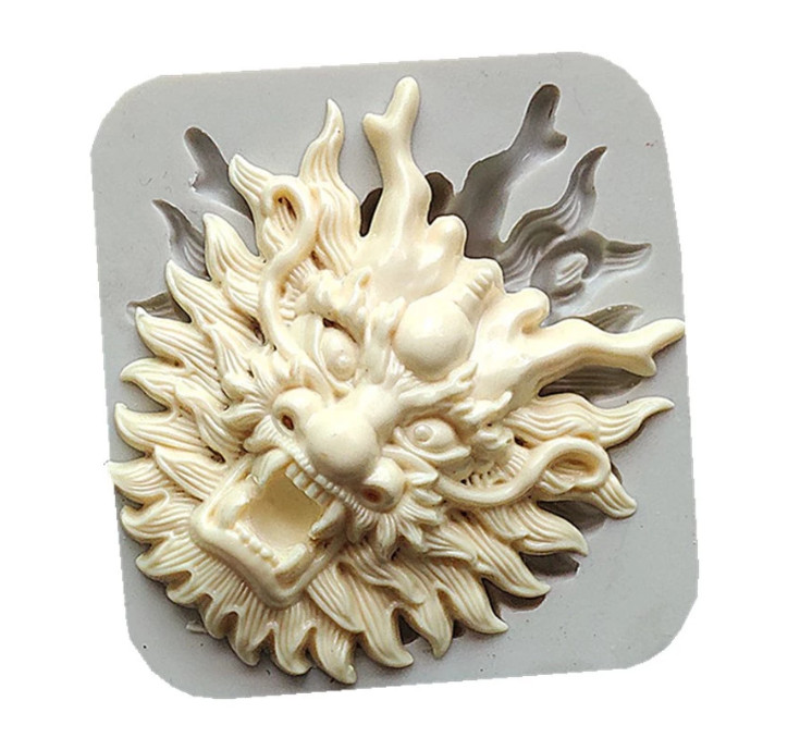 Asian Dragon Reusable Silicone Mold Resin Charm Craft Fondant Gumpaste Chocolate