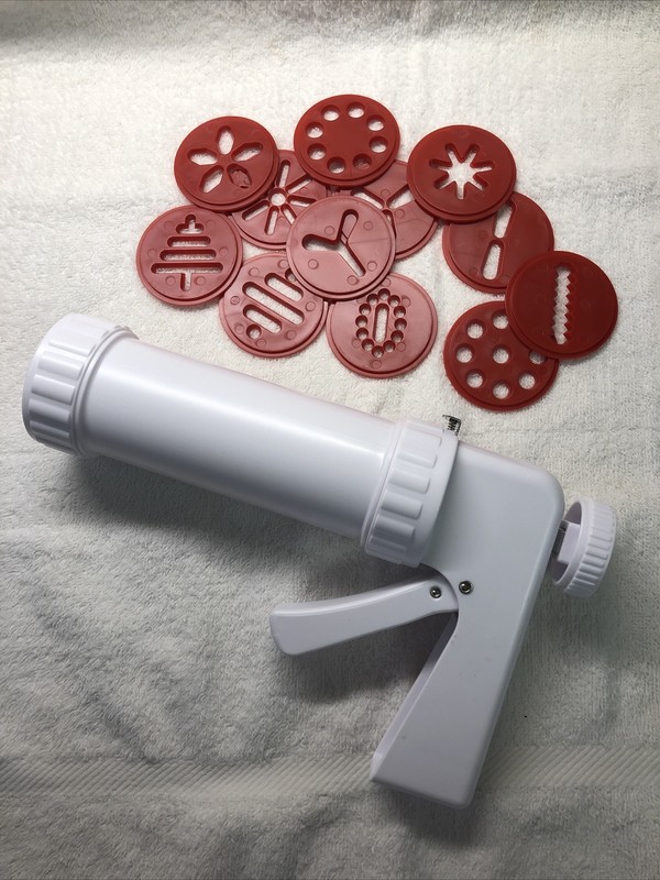 Wilton Cookie Press W/ 10 Discs Never Used No Box See Photos