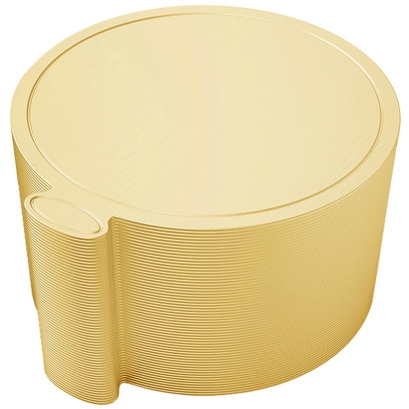 80 PCS 4 Inch Mini Round Cake Boards Cardboard Gold 9cm Mousse Cupcake Base