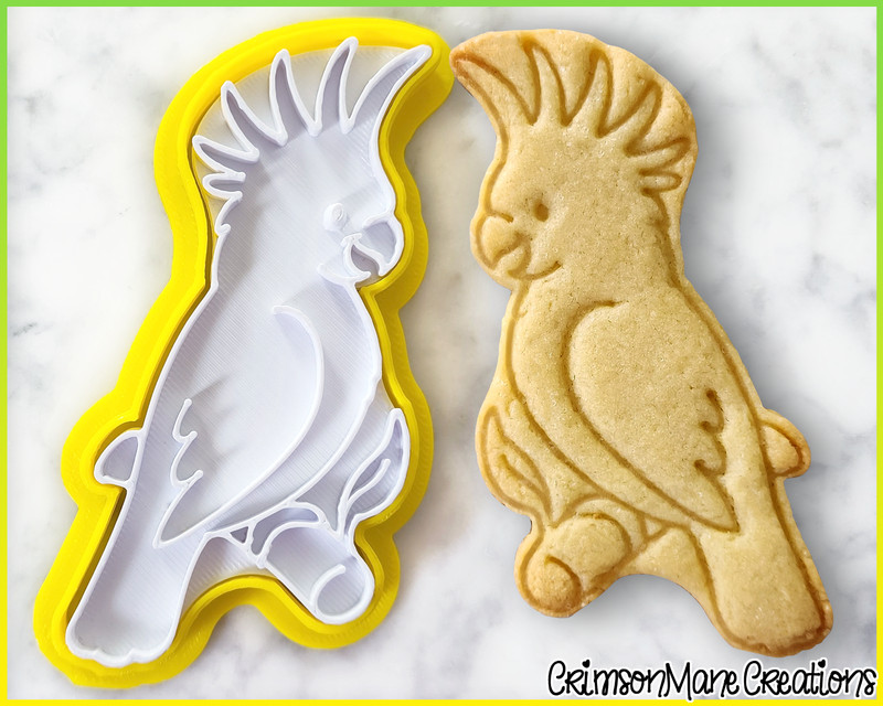 Cockatoo Cookie Cutter Cute Australian Bird Parrot Baking Supplies Fondant Tool