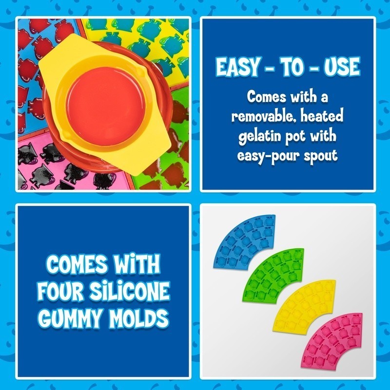 Family Fun Gummy Candy Maker W/ Melting Pots & Silicone Molds Sweet Treats New gallery