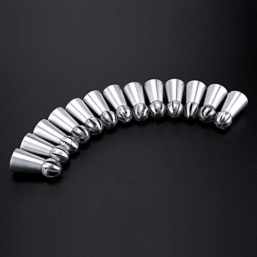 13-Piece Professional Cake Decorating Kit with Frosting Tips, Piping Bags, gallery