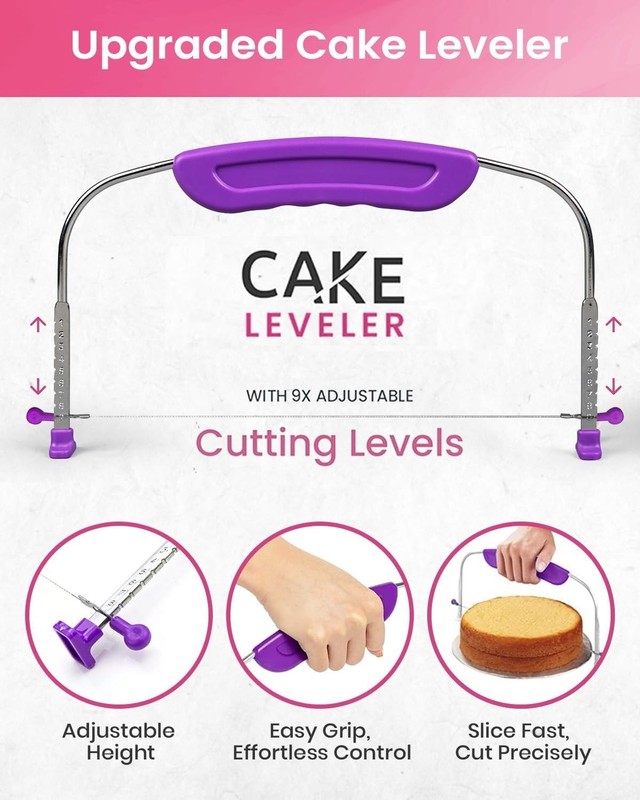 Ultimate Cake Decorating Set: 200PC Kit with Turntable & Comprehensive Guide gallery