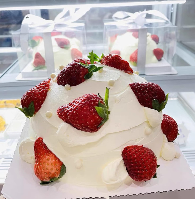 6Pcs Tall Cake Boxes Clear Cake Box with Ribbon, 12X12X 10Inch,Ideal for Large 1 gallery