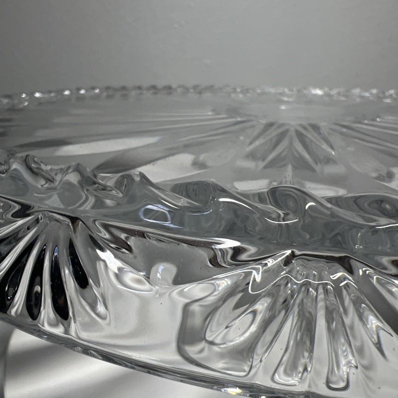 Cristal d Arques Cake Stand Corinth Lead Crystal Footed 12.5” Pedestal W/ Box gallery