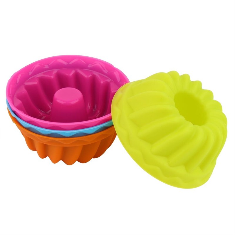 12Pcs Cupcake Baking Cups Eco-friendly Silicone For Muffin Lovers Premium