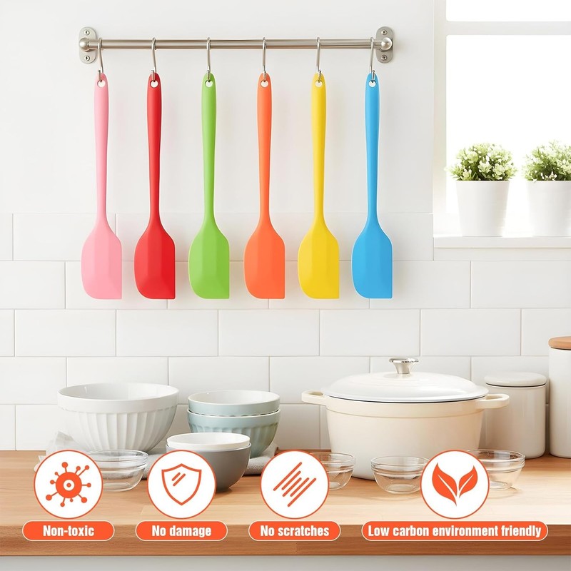 30 Pcs Mini Silicone Spatulas Bulk 8.3 Inch Mini Spatulas Heat Resistant gallery