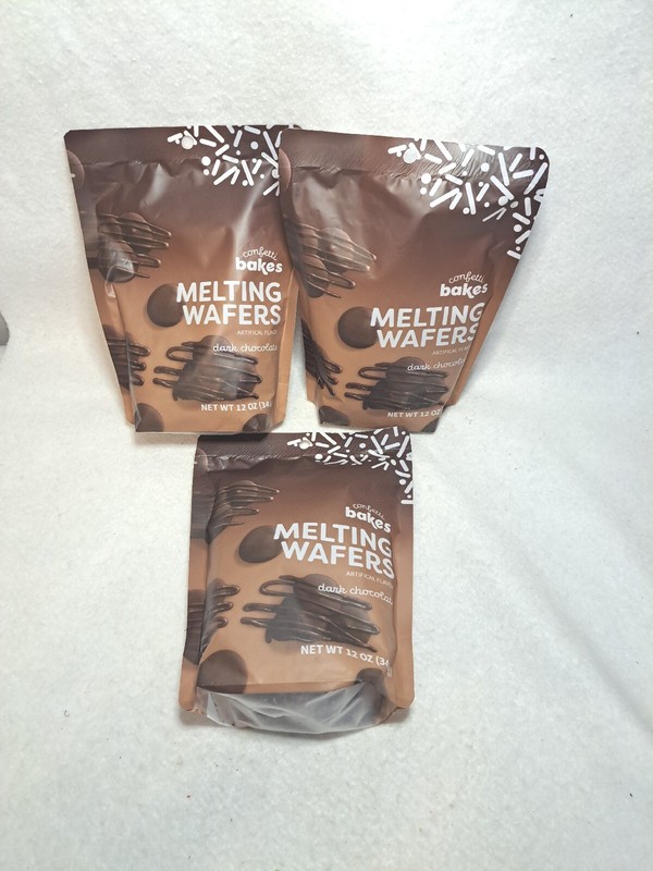 American Crafts Candy Melts, Wafers, Meltables- DARK CHOCOLATE 12 Oz-LOT OF 3