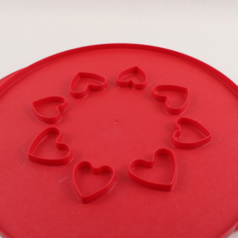 Nordic Ware Red Plastic 12" Lattice & Hearts Pie Top Cutter Bakeware Tool gallery