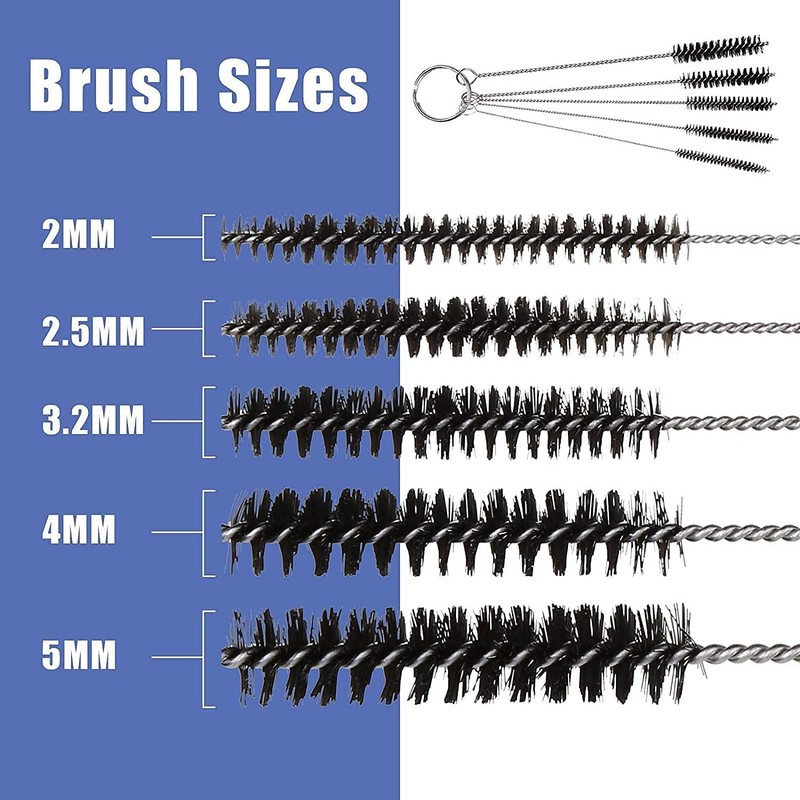 ABEST 3 Set Airbrush Spray Cleaning Repair Tool black & silver, gold gallery