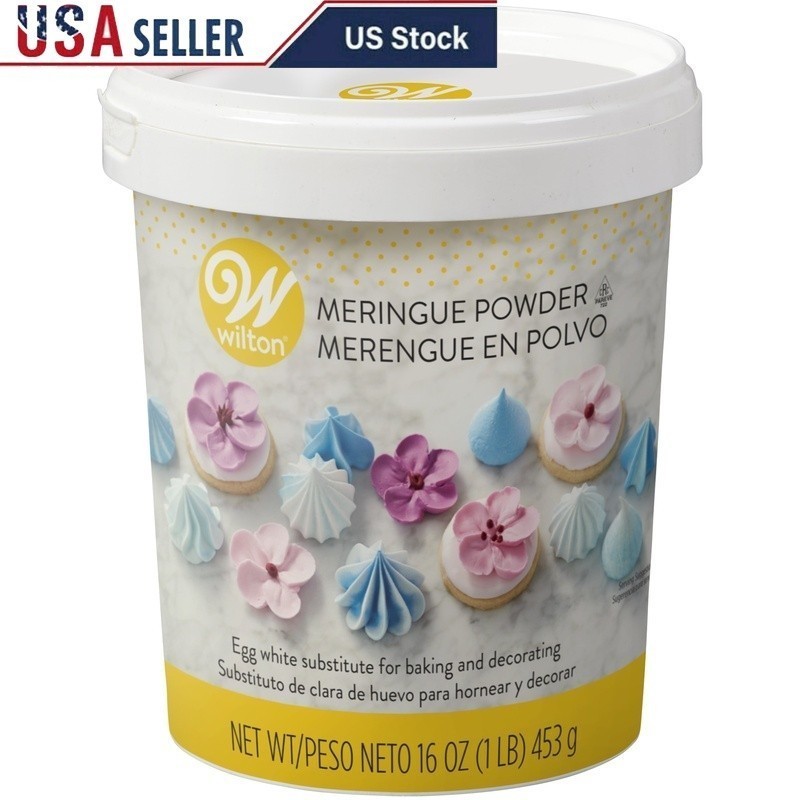 Meringue Powder Egg White Substitute Baking Royal Icing Cookies Desserts 16oz US
