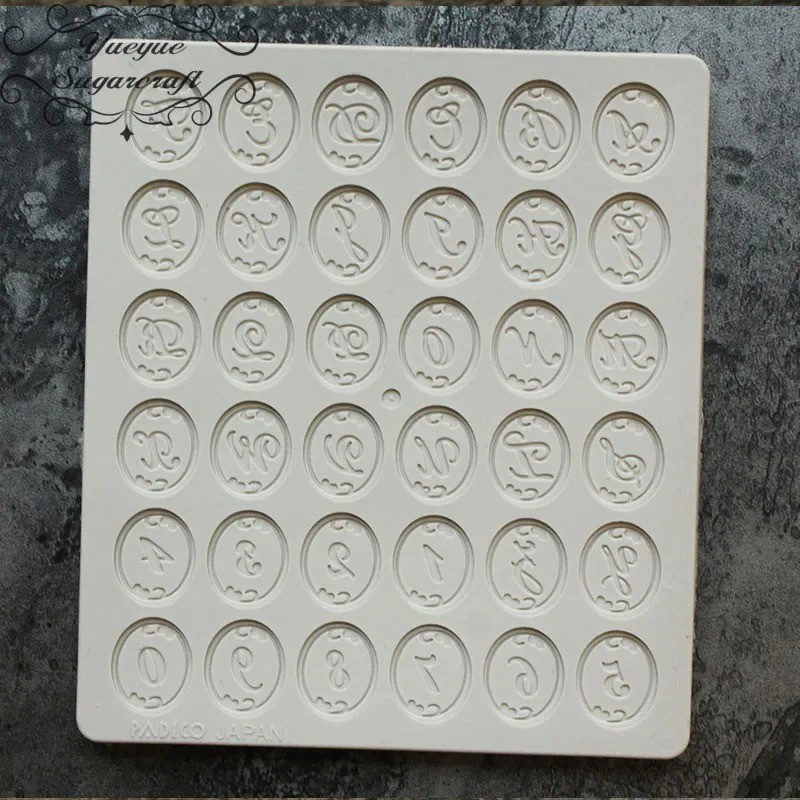 Capital Letters & Numbers Silicone Mold Fondant Sugarcraft Cake Decorating Mould gallery