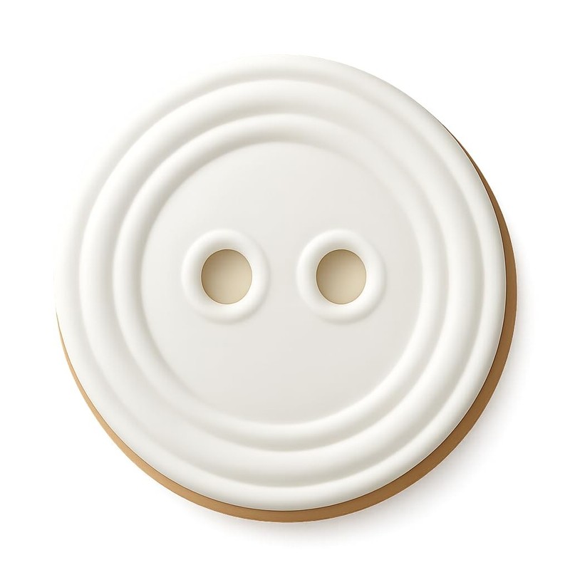 Textured Small Button Cookie Cutter & Stamp, Fondant & Clay - 4x4 gallery