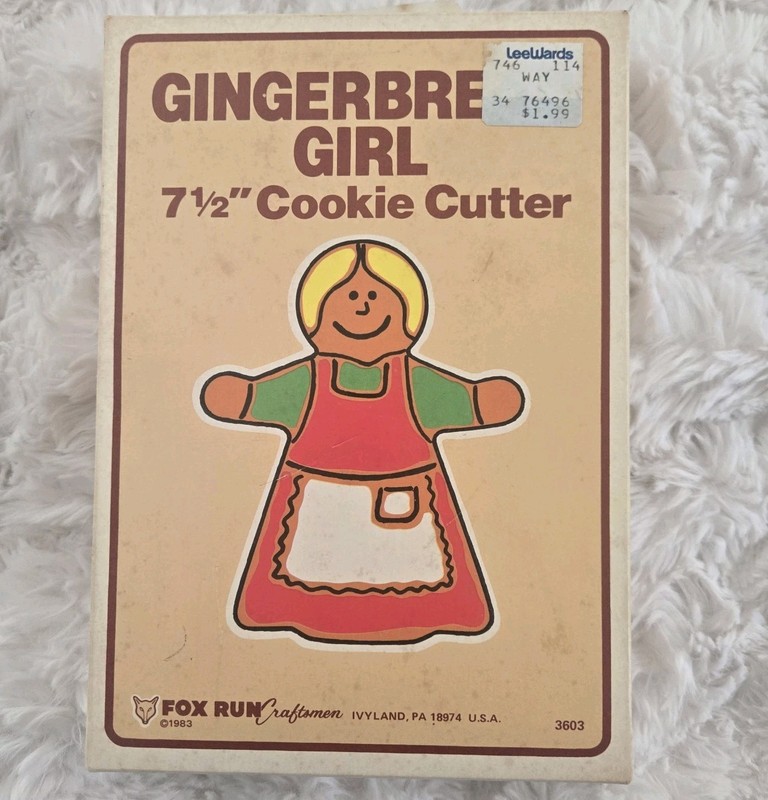 Vtg Fox Run Gingerbread House Boy & Girl Metal Cookie Cutters Christmas Lot Of 3 gallery