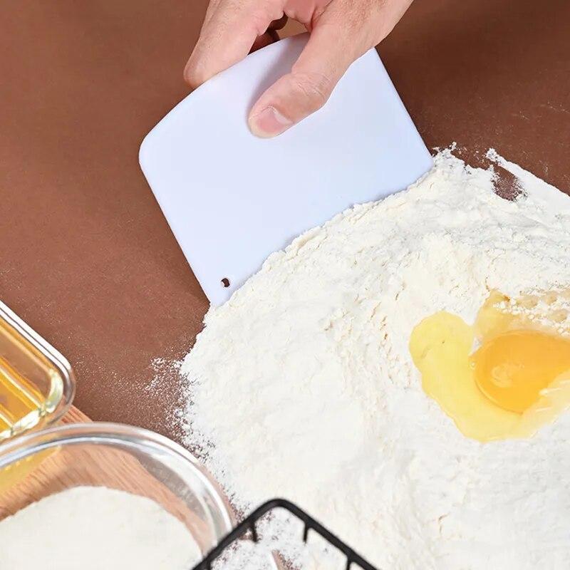 Plastic Spatula Dough Weight Cutter Cookie Fondant Bread Pizza butter scraper gallery