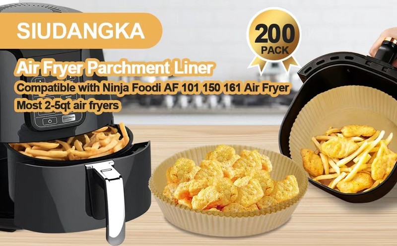 200 Pcs Air Fryer Liners - Disposable Parchment Paper Sheets for gallery