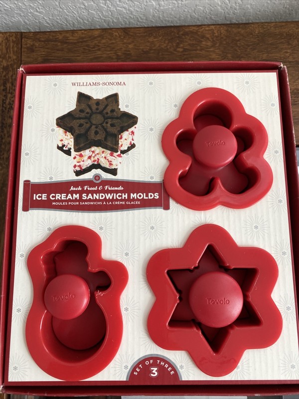 Williams-Sonoma 2007 Jack Frost 🥶 & Friends Christmas Ice Cream Sandwich Molds